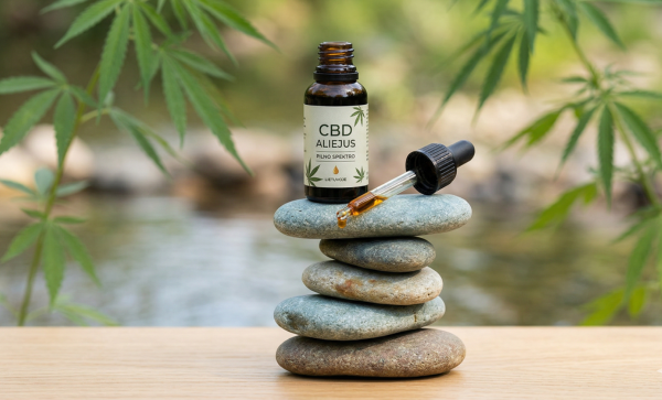 CBD aliejaus dozavimas