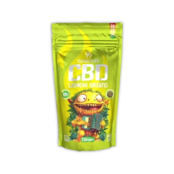Canapuff 69 lemon gelato cbd ziedai